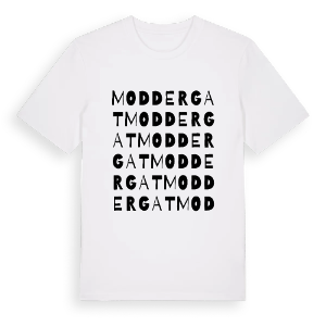 Moddergat ordlek t-shirt – ekologisk bomull t-shirt från Pinshirt