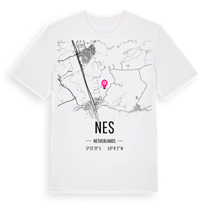 Nes karta t-shirt – ekologisk bomull t-shirt från Pinshirt