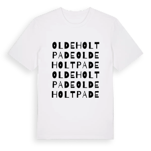 Oldeholtpade ordlek t-shirt – ekologisk bomull t-shirt från Pinshirt