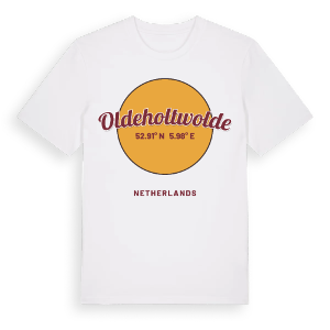 Oldeholtwolde cirkel t-shirt – ekologisk bomull t-shirt från Pinshirt