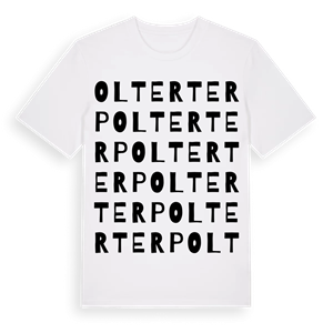 Olterterp ordlek t-shirt – ekologisk bomull t-shirt från Pinshirt