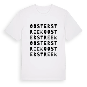 Oosterstreek ordlek t-shirt – ekologisk bomull t-shirt från Pinshirt