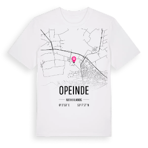 Opeinde karta t-shirt – ekologisk bomull t-shirt från Pinshirt