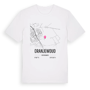 Oranjewoud karta t-shirt – ekologisk bomull t-shirt från Pinshirt