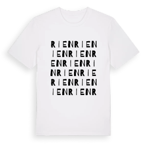 Rien ordlek t-shirt – ekologisk bomull t-shirt från Pinshirt