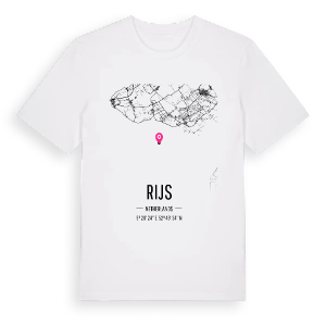 Rijs karta t-shirt – ekologisk bomull t-shirt från Pinshirt