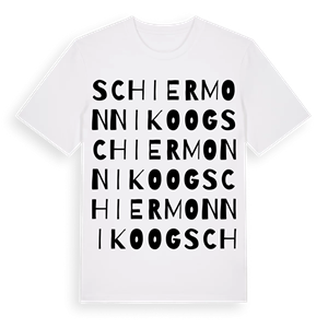 Schiermonnikoog ordlek t-shirt – ekologisk bomull t-shirt från Pinshirt