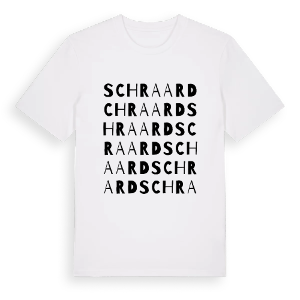 Schraard ordlek t-shirt – ekologisk bomull t-shirt från Pinshirt