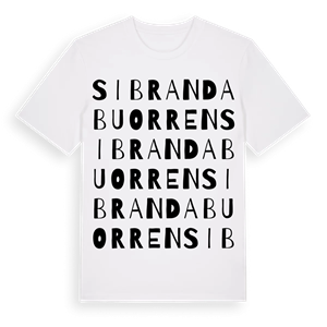 Sibrandabuorren ordlek t-shirt – ekologisk bomull t-shirt från Pinshirt