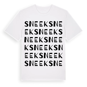 Sneek ordlek t-shirt – ekologisk bomull t-shirt från Pinshirt