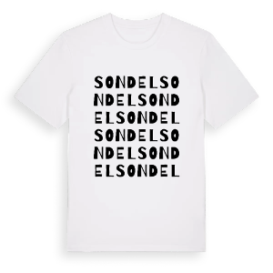 Sondel ordlek t-shirt – ekologisk bomull t-shirt från Pinshirt