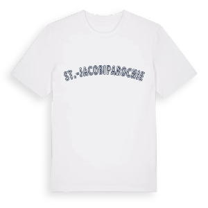 St.-Jacobiparochie college t-shirt – ekologisk bomull t-shirt från Pinshirt