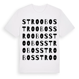 Stroobos ordlek t-shirt – ekologisk bomull t-shirt från Pinshirt