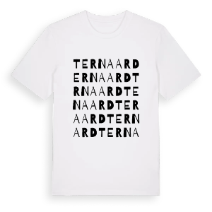 Ternaard ordlek t-shirt – ekologisk bomull t-shirt från Pinshirt