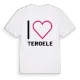 Jag älskar Teroele t-shirt stort tryck
