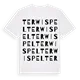 Terwispel ordlek t-shirt