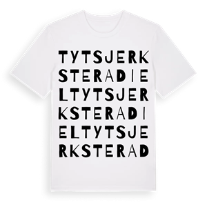 Tytsjerksteradiel ordlek t-shirt – ekologisk bomull t-shirt från Pinshirt