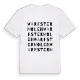 Warfstermolen ordlek t-shirt