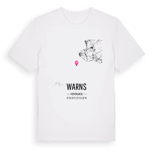 Warns karta t-shirt – ekologisk bomull t-shirt från Pinshirt