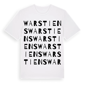 Warstiens ordlek t-shirt – ekologisk bomull t-shirt från Pinshirt