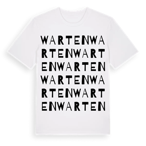 Warten ordlek t-shirt – ekologisk bomull t-shirt från Pinshirt