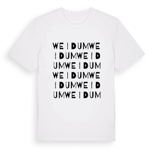 Weidum ordlek t-shirt – ekologisk bomull t-shirt från Pinshirt