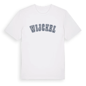 Wijckel college t-shirt – ekologisk bomull t-shirt från Pinshirt