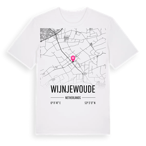 Wijnjewoude karta t-shirt – ekologisk bomull t-shirt från Pinshirt