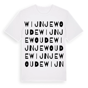 Wijnjewoude ordlek t-shirt – ekologisk bomull t-shirt från Pinshirt