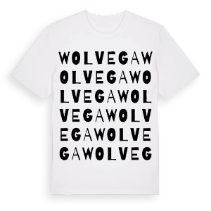 Wolvega ordlek t-shirt – ekologisk bomull t-shirt från Pinshirt