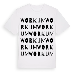 Workum ordlek t-shirt – ekologisk bomull t-shirt från Pinshirt