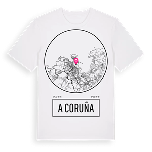 A Coruña t-shirt – ekologisk bomull t-shirt från Pinshirt