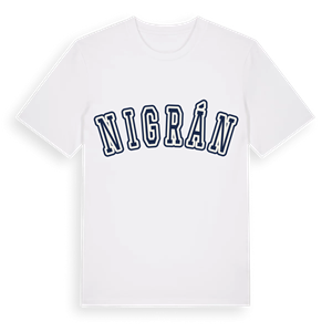 Nigrán college t-shirt – ekologisk bomull t-shirt från Pinshirt