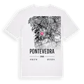 Pontevedra karta t-shirt