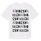 White t-shirt med Åängesvallen ordlek t-shirt