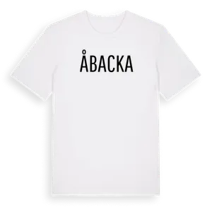 Åbacka i Sverige t-shirt – ekologisk bomull t-shirt från Pinshirt