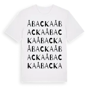 Åbacka ordlek t-shirt – ekologisk bomull t-shirt från Pinshirt