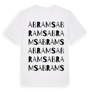 Abrams ordlek t-shirt – ekologisk bomull t-shirt från Pinshirt
