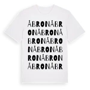 Åbron ordlek t-shirt – ekologisk bomull t-shirt från Pinshirt