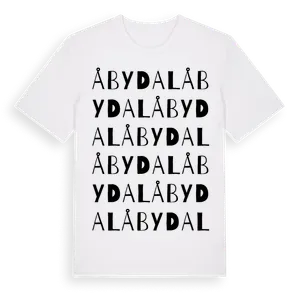 Åbydal ordlek t-shirt – ekologisk bomull t-shirt från Pinshirt