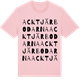 Pink Cotton t-shirt med Acktjärbodarna ordlek t-shirt
