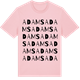 Pink Cotton t-shirt med Adams ordlek t-shirt