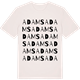 Vintage White t-shirt med Adams ordlek t-shirt