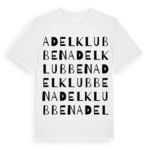 Adelklubben ordlek t-shirt – ekologisk bomull t-shirt från Pinshirt