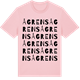 Pink Cotton t-shirt med Ågrens ordlek t-shirt