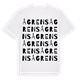 White t-shirt med Ågrens ordlek t-shirt