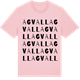 Pink Cotton t-shirt med Agvall ordlek t-shirt