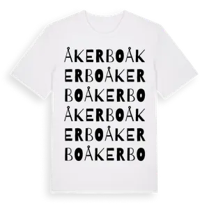 Åkerbo ordlek t-shirt – ekologisk bomull t-shirt från Pinshirt