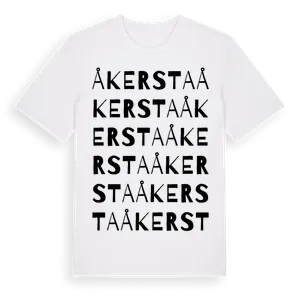 Åkersta ordlek t-shirt – ekologisk bomull t-shirt från Pinshirt