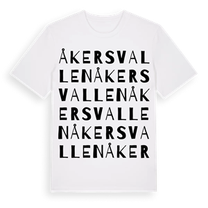 Åkersvallen ordlek t-shirt – ekologisk bomull t-shirt från Pinshirt